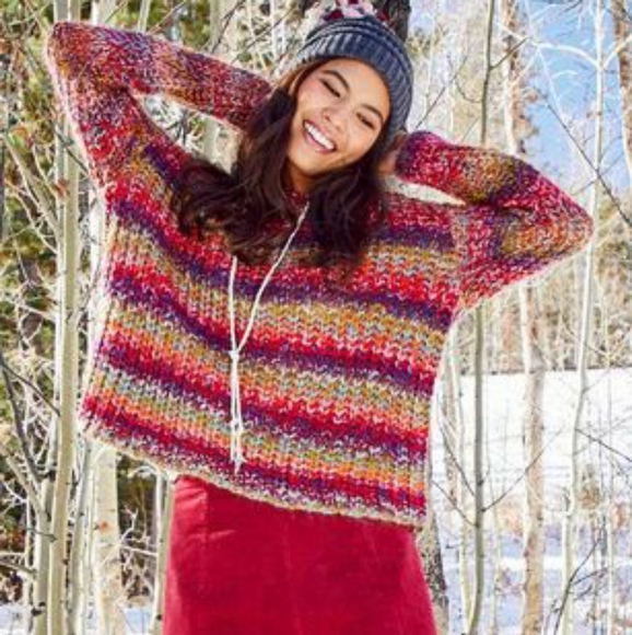 Altar'd State Sweaters - Altar'd State Multicolor Stripe Sweater